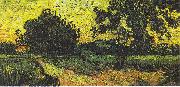 Vincent Van Gogh, Landscape with Castle Auvers at Sunset